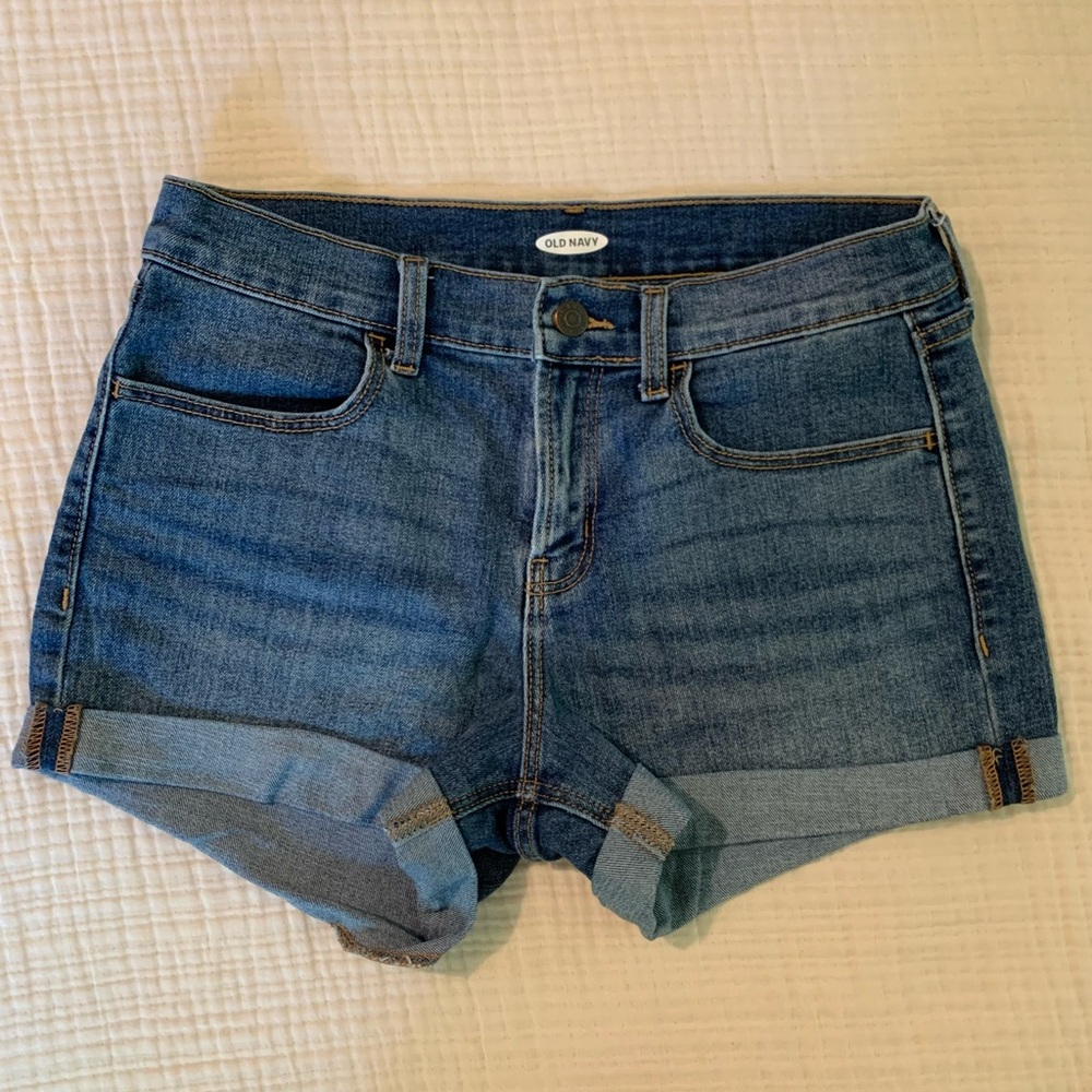 denim shorts